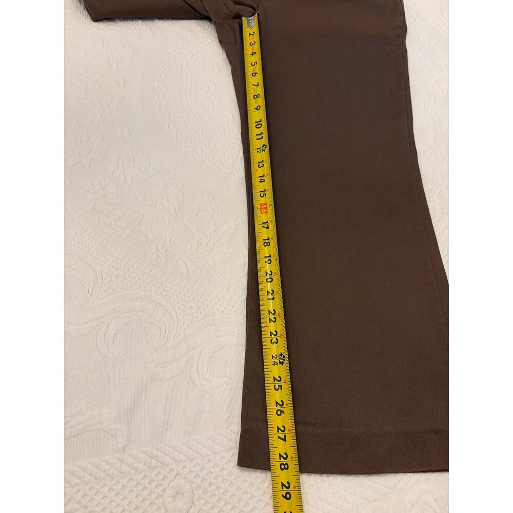 GH Bass & Co Brown Stretch Dress Pants Women's 14 Bootcut Career Cotton Blend - Picture 6 of 11